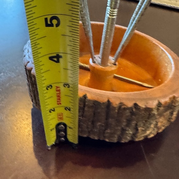 Wooden and Silver Ring Toss Game - Picture 5 of 7